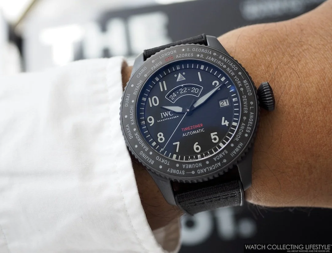Insider IWC Pilot s Watch Timezoner TOP GUN Ceratanium. Hands on Review with Our Live Pictures. WATCH COLLECTING LIFESTYLE